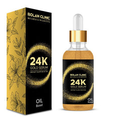 24k Gold Serum - Instant Glow Booster, Hydrates Skin, Shrink Pores, lessens Fine Lines & Wrinkles Giving Soft, Supple Skin! - ChiltanPure