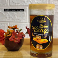 Wild Honey - Pure Honey , Real Sweetness in Every Drop (New Crystal - Clear Glass Packaging)