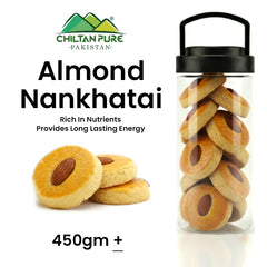 Almond Nankhatai Biscuit / Almond Nankhata Cookies / Made With Organic Desi Butter, Bakery Biscuit