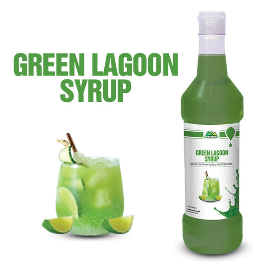Green Lagoon Syrup – Refreshment in Every Sip, Ideal for Lemonades, Mojitos & Mocktails
