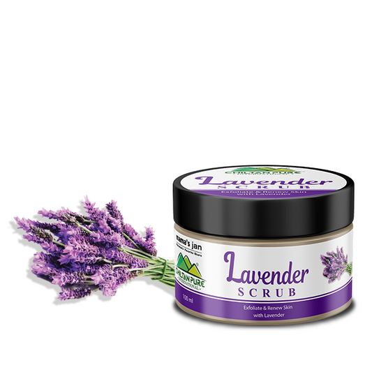 Lavender Face & Body Scrub - Organic Gentle Exfoliating Face Scrub, Moisturizes & Nourishes Skin, Makes Skin Super Soft