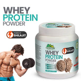 Whey Protein Powder - Power OF Shilajit, Build Lean Muscle & Strength, Enhances Athletic Performance, Boosts Posts Workout Recovery!