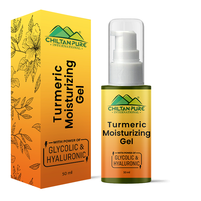 Turmeric Moisturizing Gel – Activated with Hyaluronic, Glycolic Acid & Remove Impurities