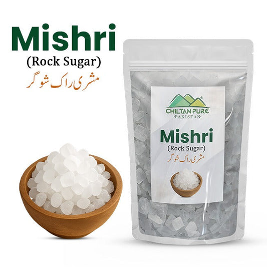 Mishri – Pure & Natural Rock Sugar for Sweetening, Digestion & Energy Boost