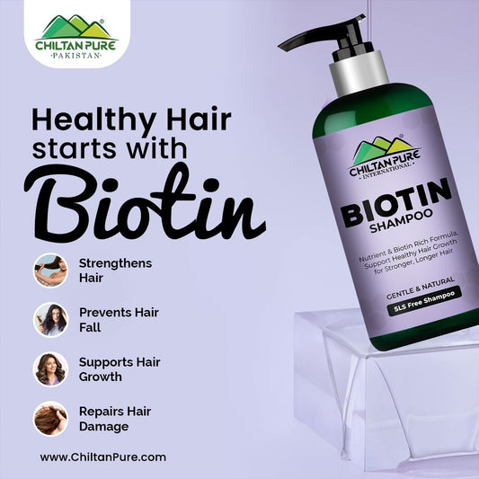 Biotin Shampoo – Hydrates Scalp, Promotes Healthy Hair Growth, Reduce Split Ends & Prevents Hair Breakage,, Doctor's 👨⚕️ Recommended