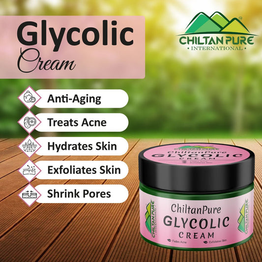 Glycolic Cream – Exfoliates Skin, Treats Acne, Shrink Pores & Reduce Fine Lines & Wrinkles - Mamasjan