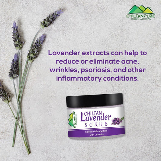 Lavender Face & Body Scrub - Organic Gentle Exfoliating Face Scrub, Moisturizes & Nourishes Skin, Makes Skin Super Soft - Mamasjan