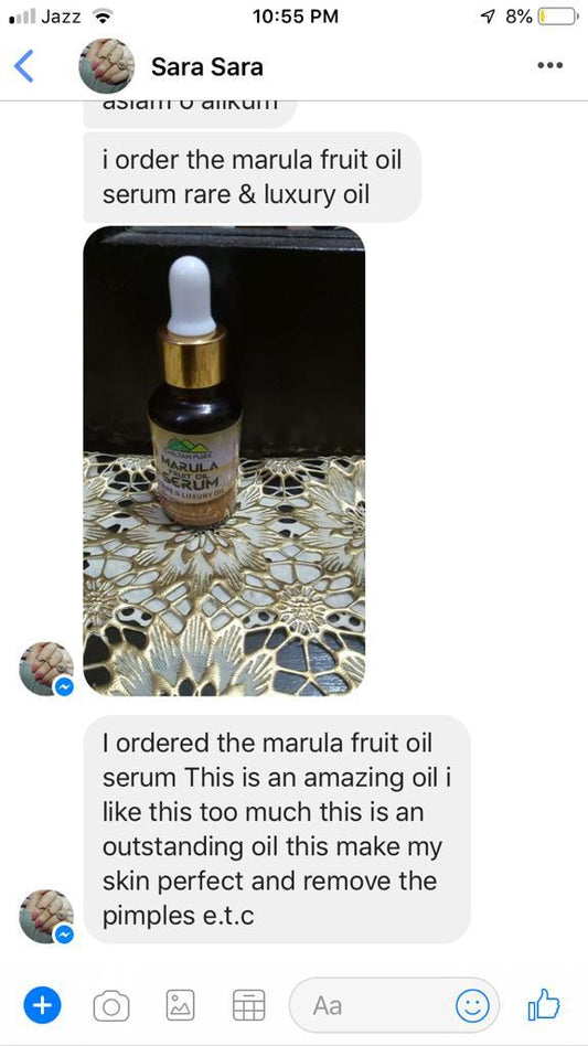 Marula Fruit Oil Serum - Moisturizes Skin, Fight Signs of Aging, Reduce Wrinkles, Makes Hair Strong & Shiny - ChiltanPure