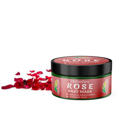 Rose Mud Mask - Brightens Skin, Shrinks blackheads Absorb Excess Oil & Boosts Blood Circulation - Mamasjan