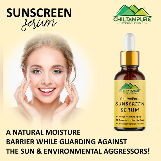 Sunscreen Serum – Delays Premature Aging, Prevents Skin from UV Rays, Reduce Hyperpigmentation & Risk of Skin Cancer 30ml - Mamasjan