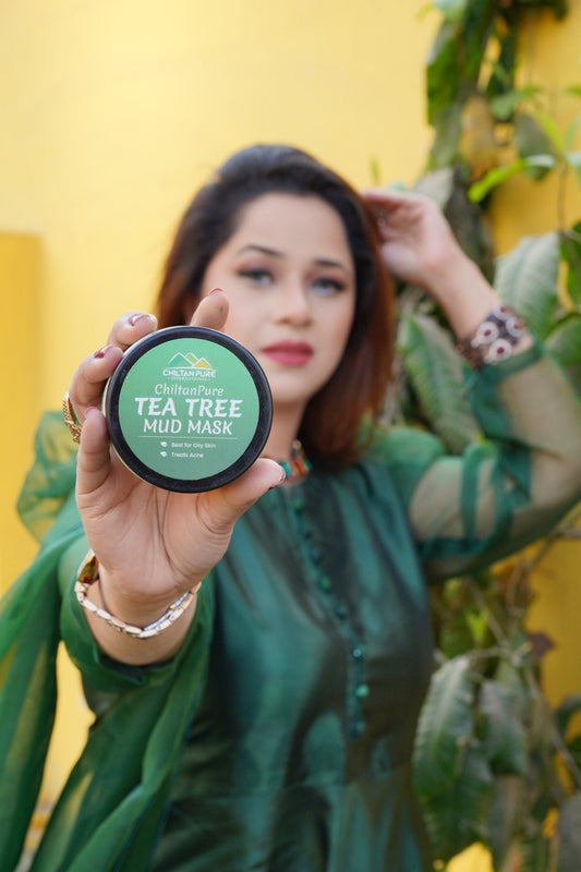 Tea Tree Mud Mask – Relaxing, Detoxifying, Refines Skin Pores, Protective Against Sun Damage - Mamasjan