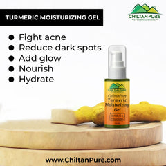 Turmeric Moisturizing Gel – Activated with Hyaluronic, Glycolic Acid & Remove Impurities - Mamasjan