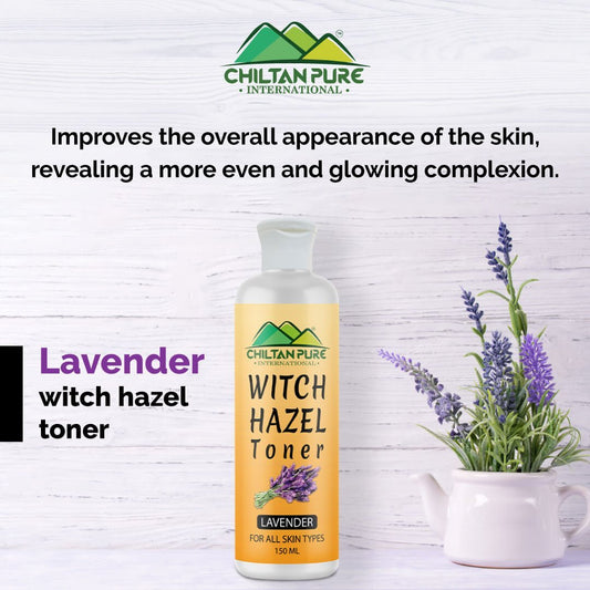 Witch Hazel Toner With Lavender - Gentle Makeup Remover & Hydrating Pore Toner, Soothes Puffy Eyes & For All Skin Types - Mamasjan