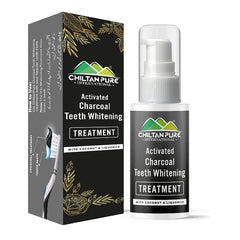 Activated Charcoal Teeth 🦷 Whitening Treatment - Whitens Teeth Naturally, Kills Cavity causing Bacteria & Eliminates Bad Breath