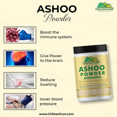Asgandh nagori ashwagandha powder texture close up