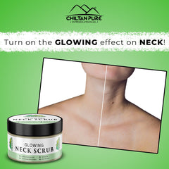 Glowing Neck Scrub – Remove Tan, Exfoliate Dead Skin Cells, Even Skin Tone Reduce Fine Lines & Wrinkles 100ml - Mamasjan