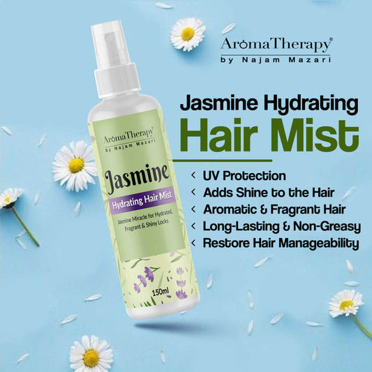 Jasmine Hydrating Hair Mist - Jasmine Miracle for Hydrated, Fragrant & Shiny Locks -  💯Organic