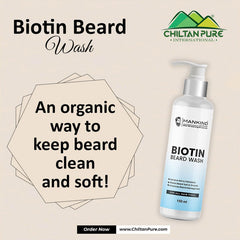Biotin Beard Wash – Remove Dirt, Oil & Pollutants, Makes Beard Soft & Smooth, Fights Frizz, Flakes & Itchiness 150ml,, Doctor's 👨‍⚕️ Recommended