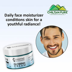 Men Glowing Cream – Light Weight Formula, Hydrates Skin, Fast Absorbing, Provides Glow to Skin & Restores Skin’s Elasticity