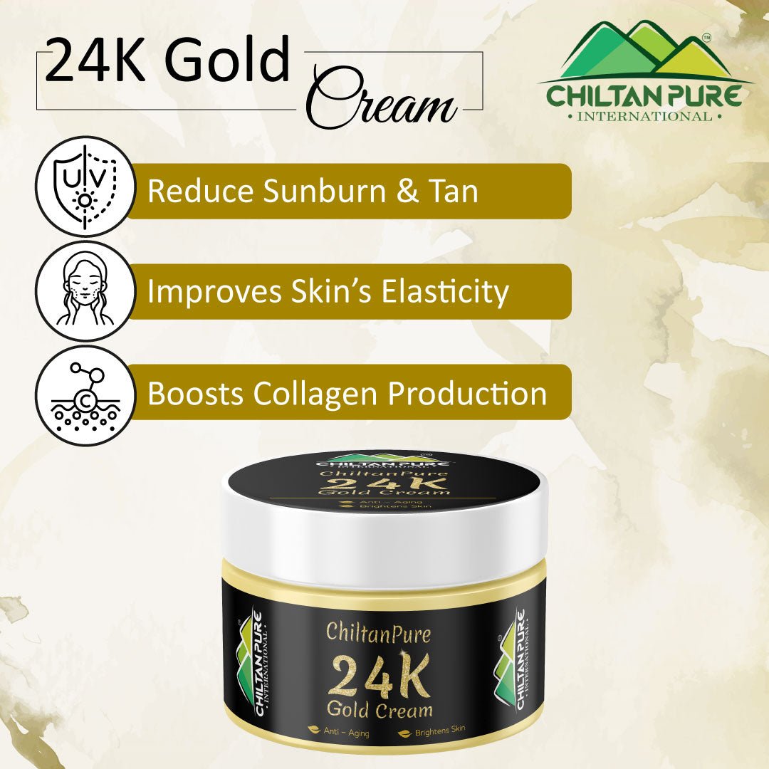 24K Gold Cream – Boosts Hydration, Anti-Aging, Improves Skin’s Elasticity & Enhances Skin’s Youthful Glow - Mamasjan