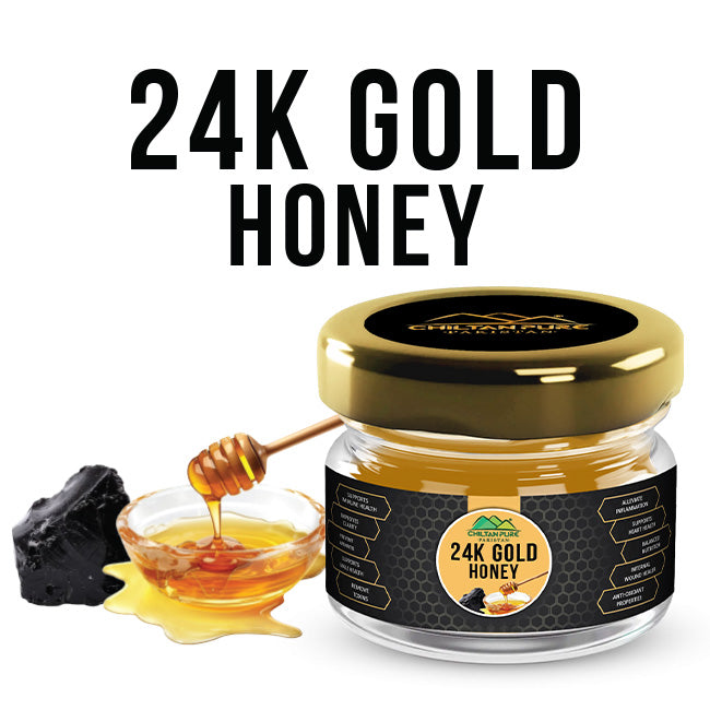 24K Pure Gold Honey - Golden Blend of Natural Sweetness and Luxury Nutrition