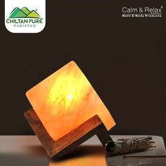 Penny Cube Shape Pink Salt Lamp