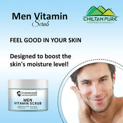 Men Vitamin Scrub – Exfoliates Dead Skin Cells, Remove Grime, Unclog Pores & Promotes Better Shave 100ml