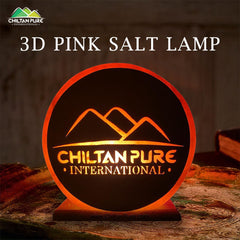 3D Pink Salt Lamp [Large] – Live natural, perfect piece that purifies air & relieves stress, Reduces allergy & asthma – 100% pure natural salt lamp - ChiltanPure