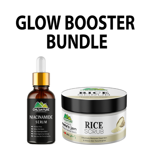 Glow Booster Bundle - Niacinamide Serum, Rice face & body Scrub