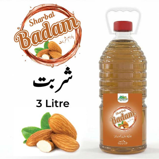 Almond Syrup / Badam Sharbat / 3 Liter Institutional Bulk For HORECA Family, Hotels, Restaurants, Catering ,Cafes