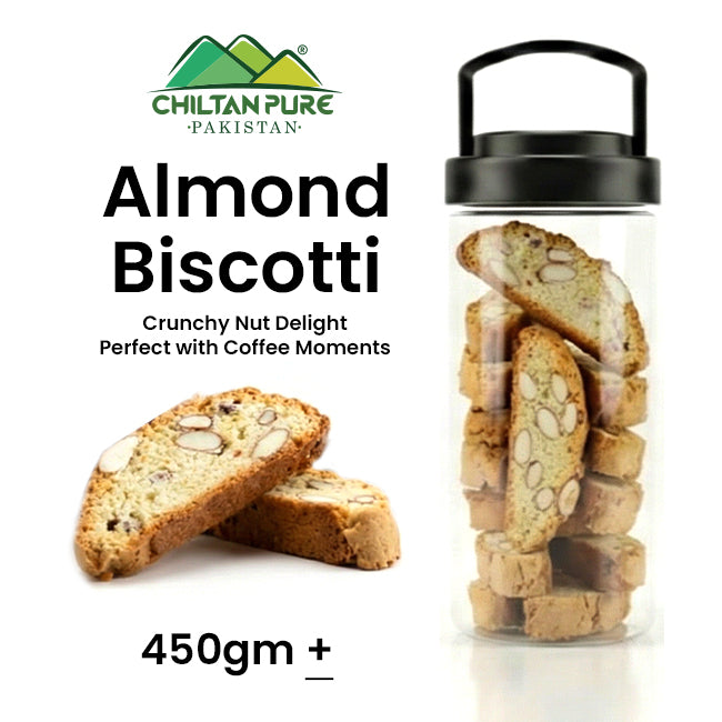 Almond Biscotti Cookies / Made With Organic Desi Butter, Bakery Biscuit