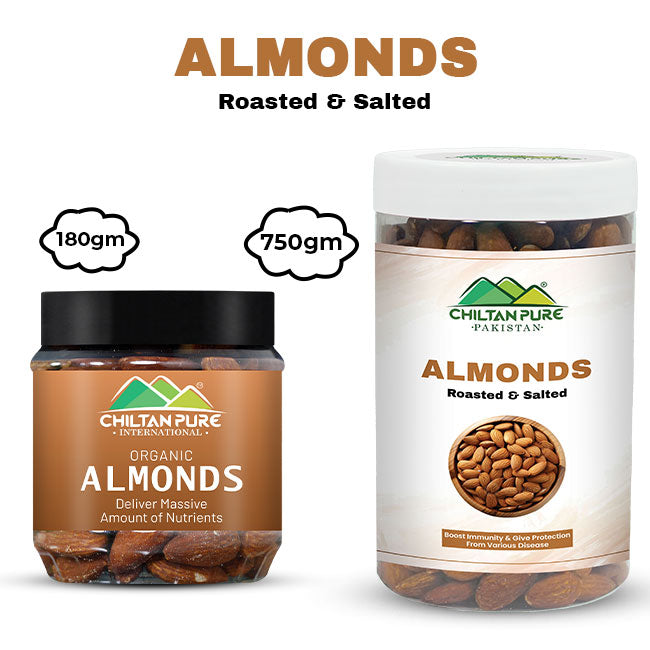 Almond Nuts – High in Fiber & protein, Helps lower blood pressure, Reduce hunger & promotes weight loss – 100% pure organic 180gm