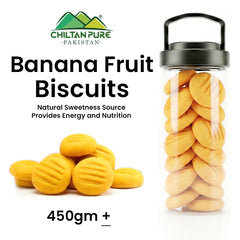 Banana Fruit Biscuit Cookies / Made With Organic Desi Butter, Bakery Biscuit