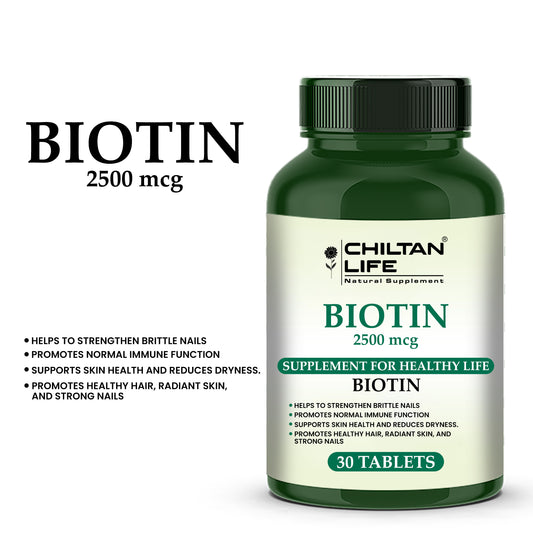 Biotin Tablets - 30 (2500mcg)