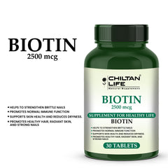 Biotin Tablets - 30 (2500mcg)