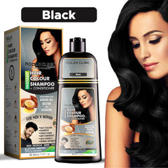 Instant Hair Color Shampoo + Conditioner (Black) – A Blend of Herbal Extracts- For Men & Women