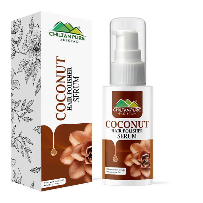 Coconut Hair Polisher Serum – Moisturizes Dry Hairs, Improves Scalp Health & Restricts Hair fall 50ml