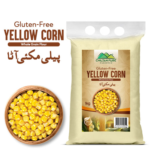 Yellow Corn flour - (پیلی مکئی آٹا) Peeli Makai ka Atta - 1kg