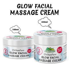 Glow Facial Massage Cream - Rejuvenates Skin, Reduces Inflammation, Relieves Stress & Provides Instant Glow to Skin!!