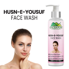 Husn-E-Yousuf Face Wash -Exfoliates Skin, Reduce Dark Spots, Wash Off Dirt & Impurities