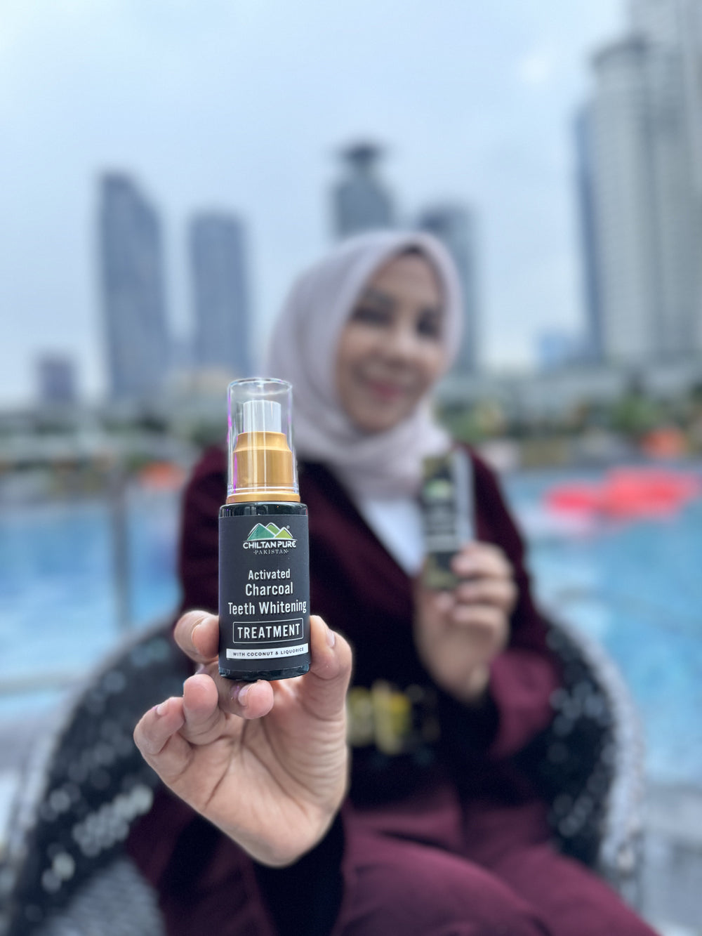 ChiltanPure Activated Charcoal Teeth Whitening Treatment packaging