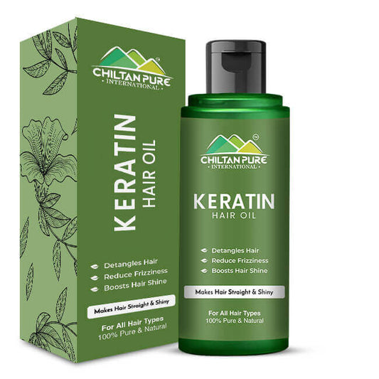 Keratin Hair Oil – Detangles Hair, Reduce Frizziness, Boosts Hair Shine & Restores Hair Damage