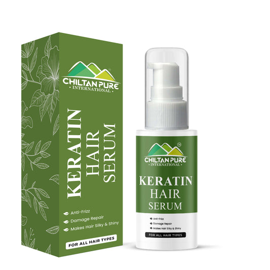Keratin Hair Serum – Anti-Frizz, Damage Repair, Boost Hair Growth, Makes Hair Glossy & Strong 50ml