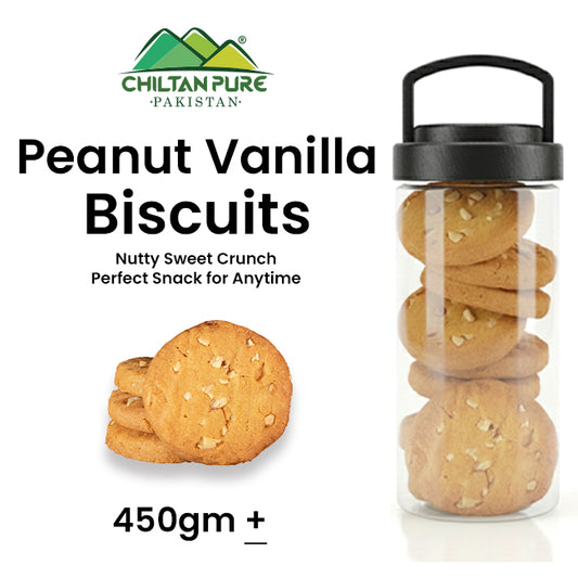 Peanut Vanilla Biscuit Cookies /  Made With Organic Desi Butter, Bakery Biscuit