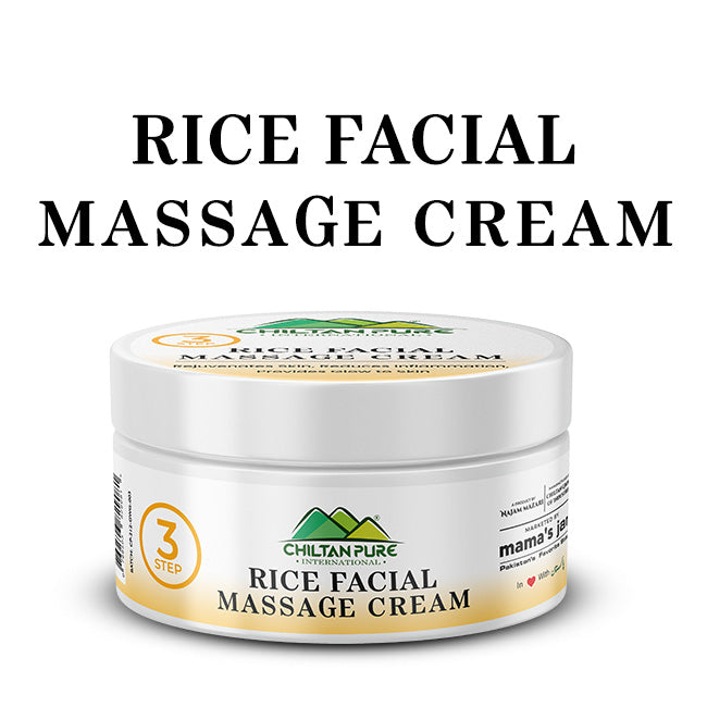 Rice Facial Massage Cream - Rejuvenates Skin, deeply cleanses, Relieves Stress & Provides Instant Glow to Skin!!