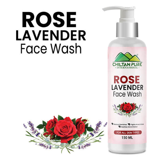 Rose & Lavender Face Wash – Rejuvenates Skin, Promotes Even Skin Tone, Refreshes & Restores skin