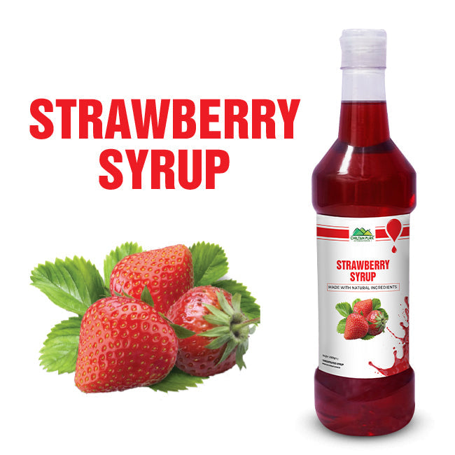 Strawberry Syrup / Sharbat - Promotes Reproductive Health, Improves Brain Function, and Aids in Weight Loss