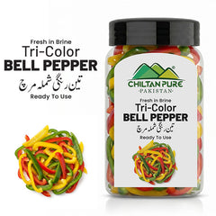Tri Color Bell Pepper / تین رنگ شملہ مرچ / Teen Rang Shimla Mirch