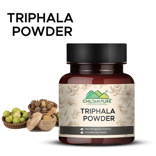 Triphala Powder – Wards off Digestive Problems, Stimulates Hair Growth, Natural Laxative & Aids in Weight Loss