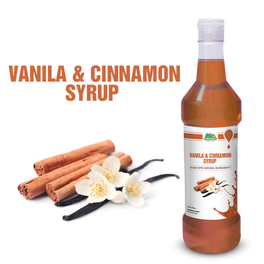 Vanilla & Cinnamon Syrup – Warm, Sweet, and Spiced Delight for Drinks & Desserts